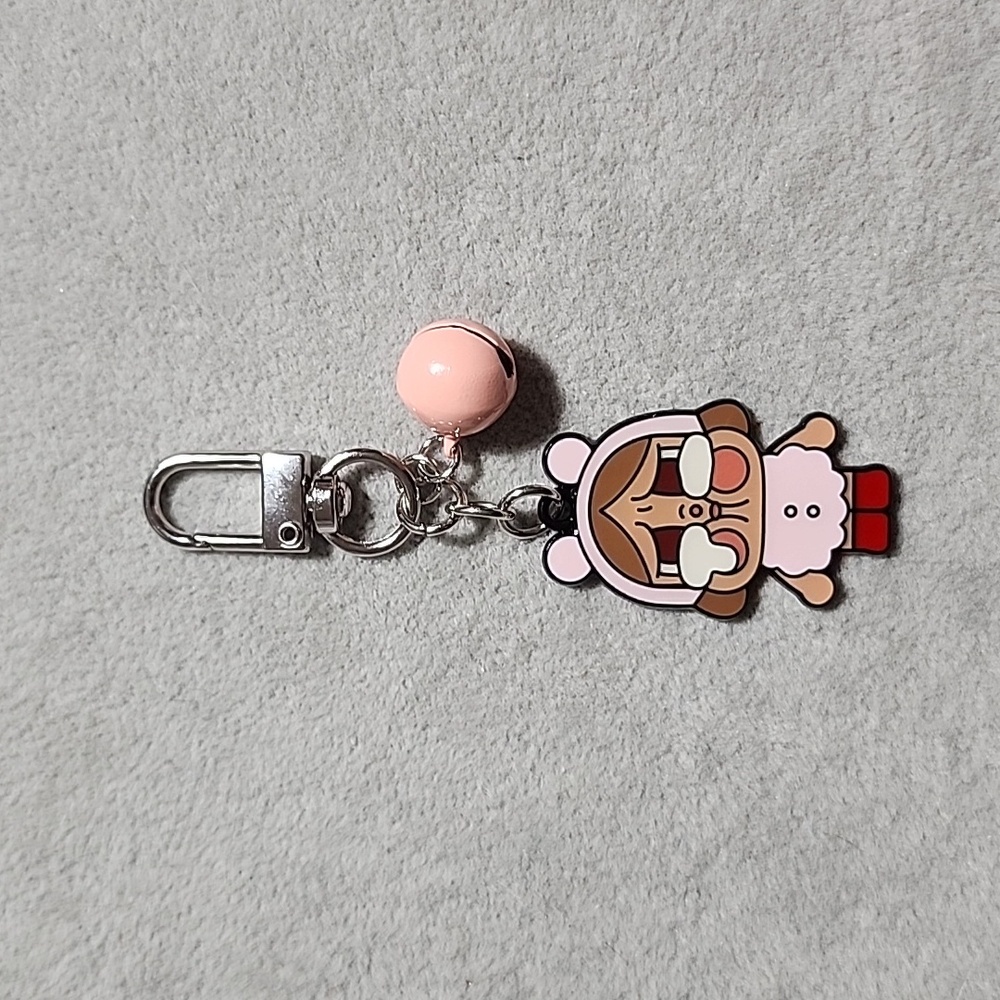 Cute Metal Crybaby Keychain with Bell